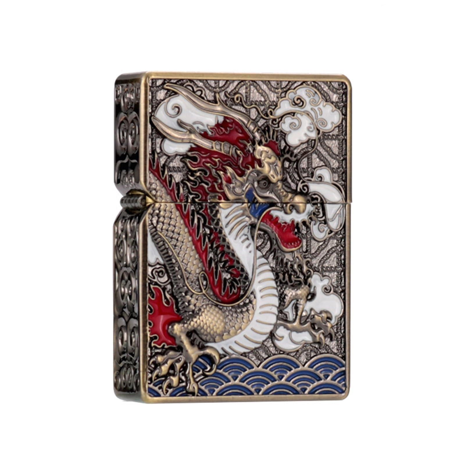 Encendedor de queroseno de cobre con diseño vintage resistente al viento
