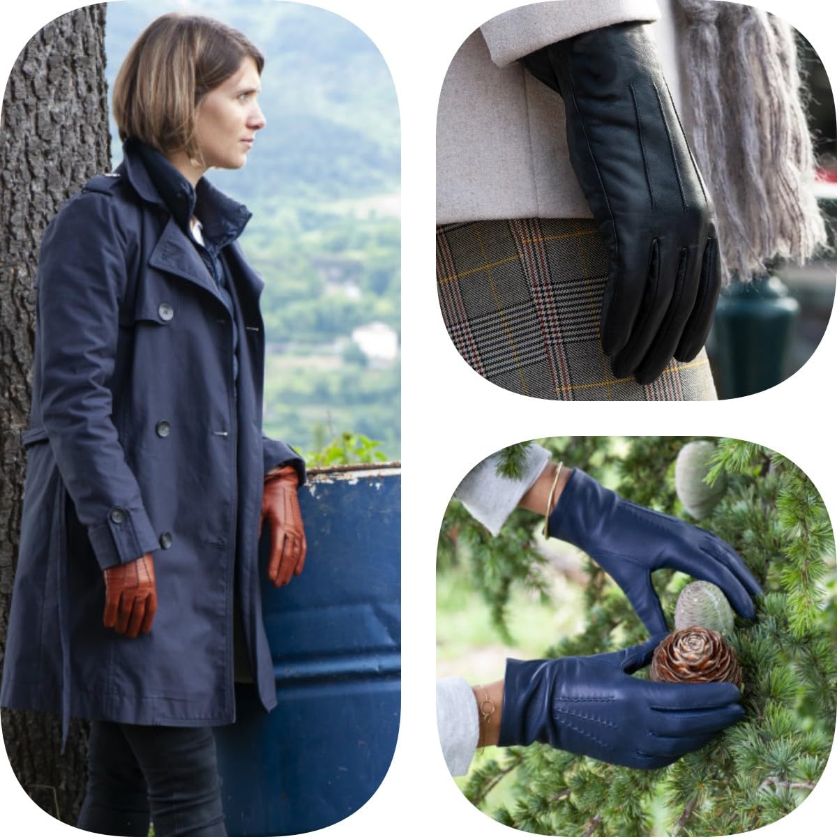 Van Der Rich ® - Gant Cuir d'Agneau Doublure Intérieure