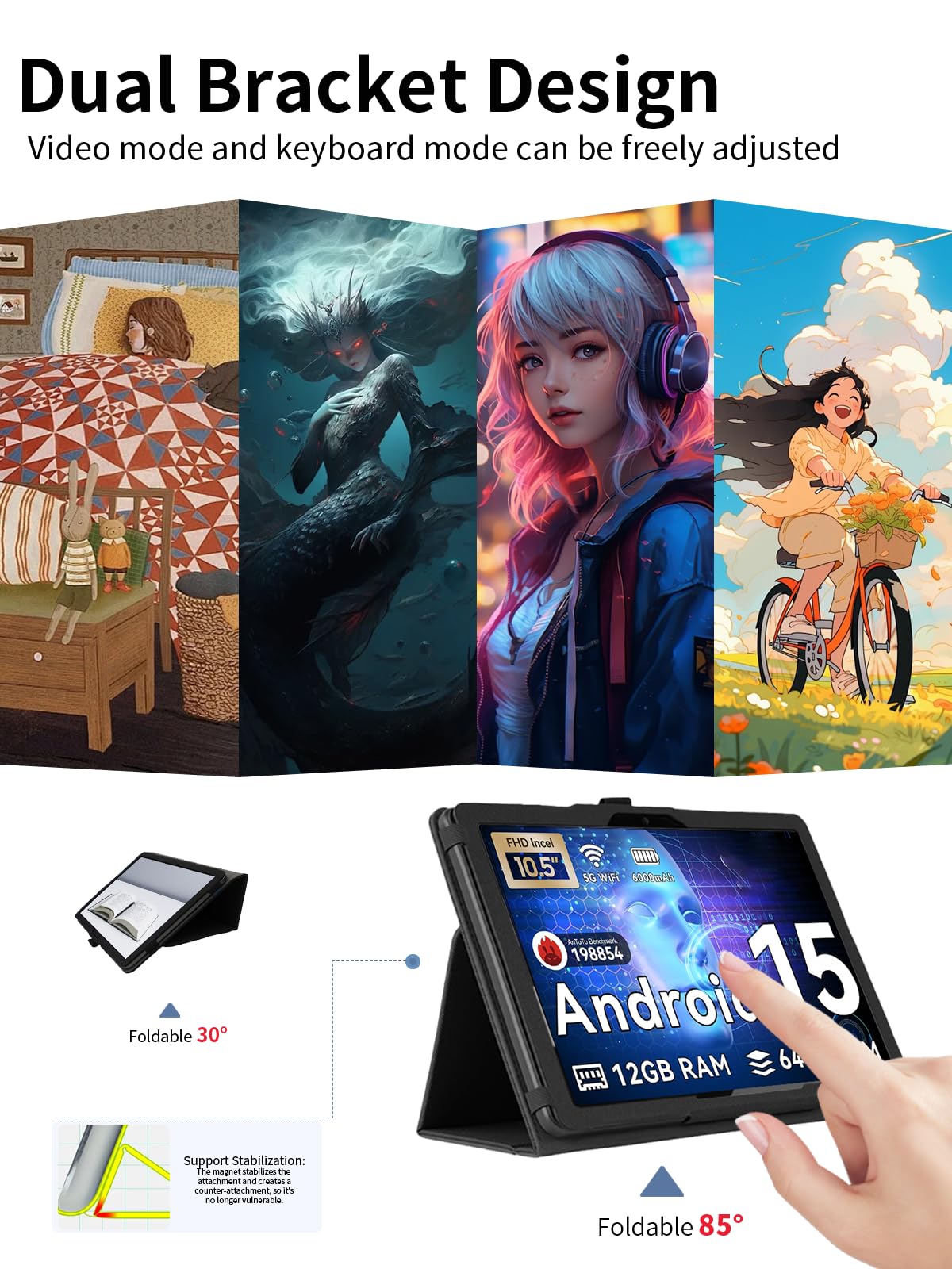 Valvola Di Zona 2 Vie Custodia 360&deg; Girevole Per Tablet Medion Lifetab P10752 - Copertina Protettiva Con Supporto Regolabile Custodia Tablet Medion Lifetab