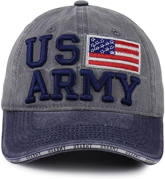 American Flag Baseball Caps for Men Women, USA Trucker Hats, Embroidered Adjustable Washed Cotton Mesh Snapback Hat
