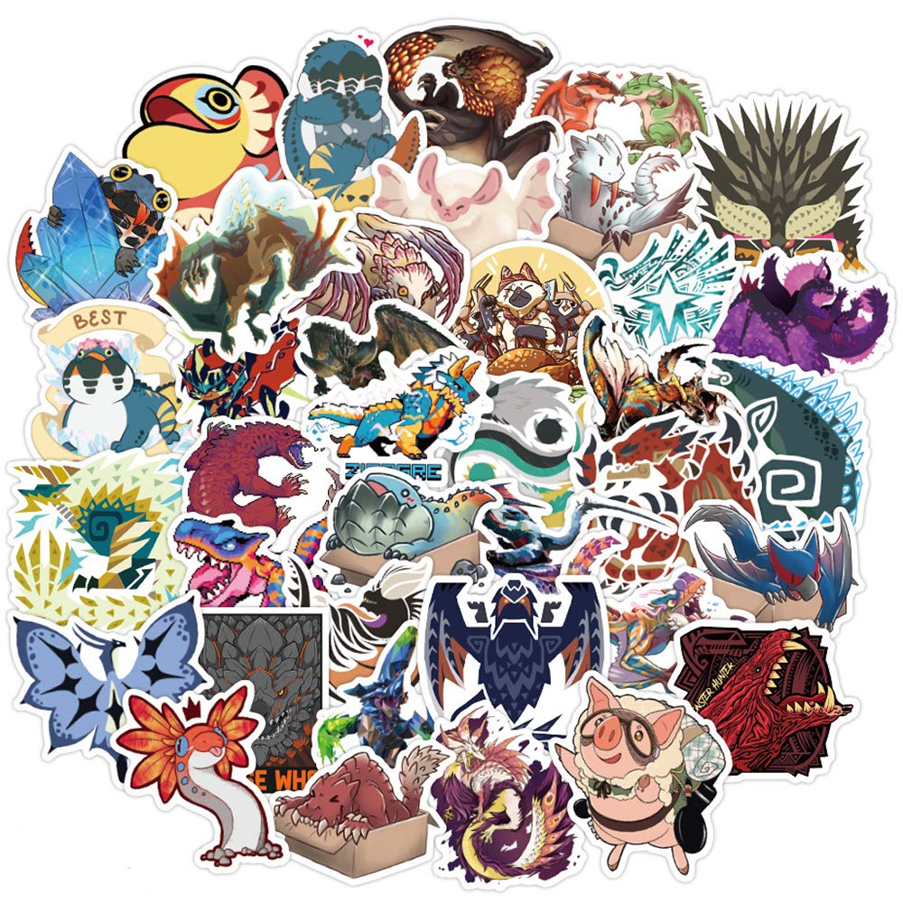 Buy Monster Hunter Laptop Stickers for Teens Boys Girls 50 PCS Cute