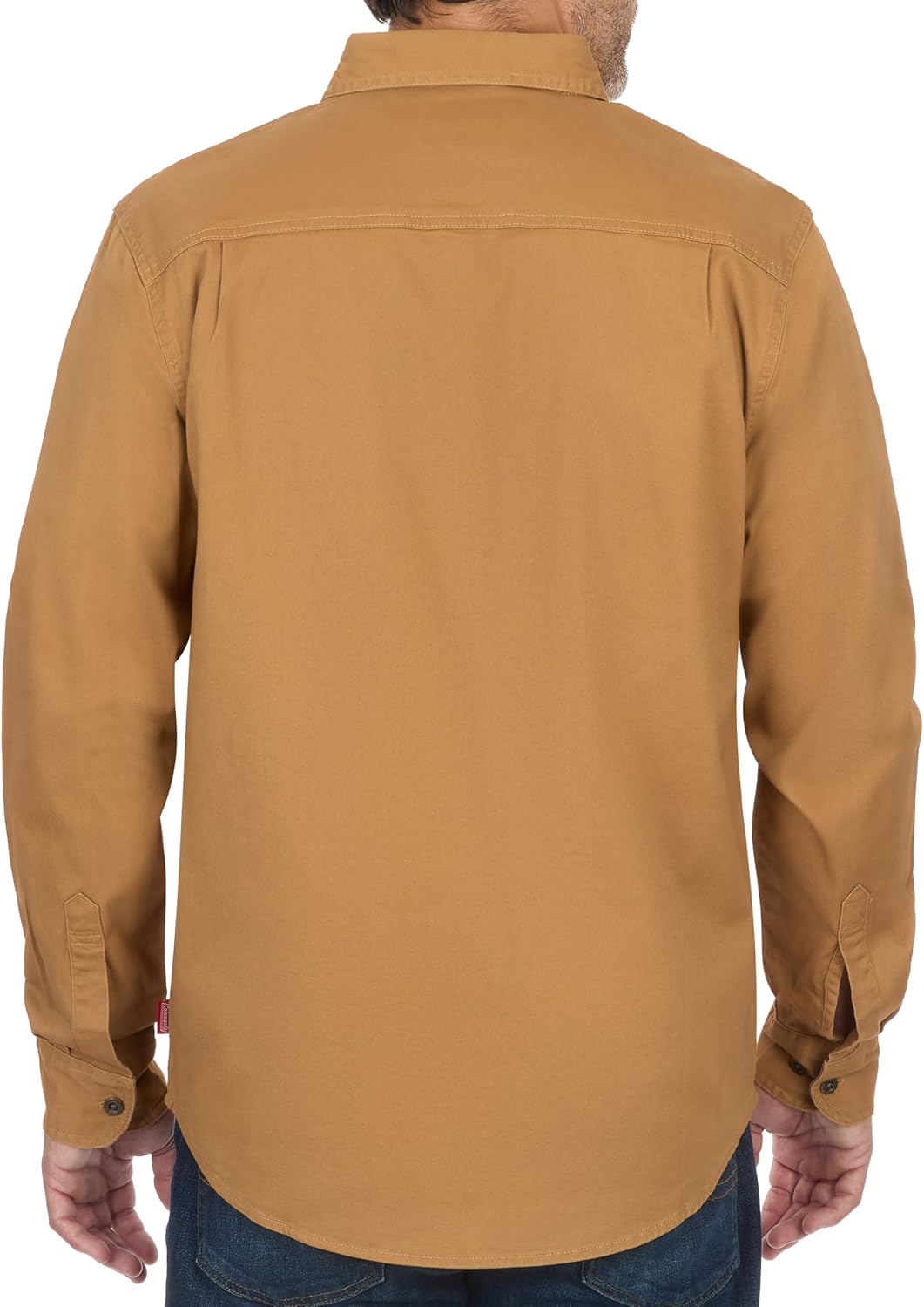 Coleman Men's Stretch Twill Workwear Long Sleeve Button-Down Shirt with Metal Buttons - Image 4