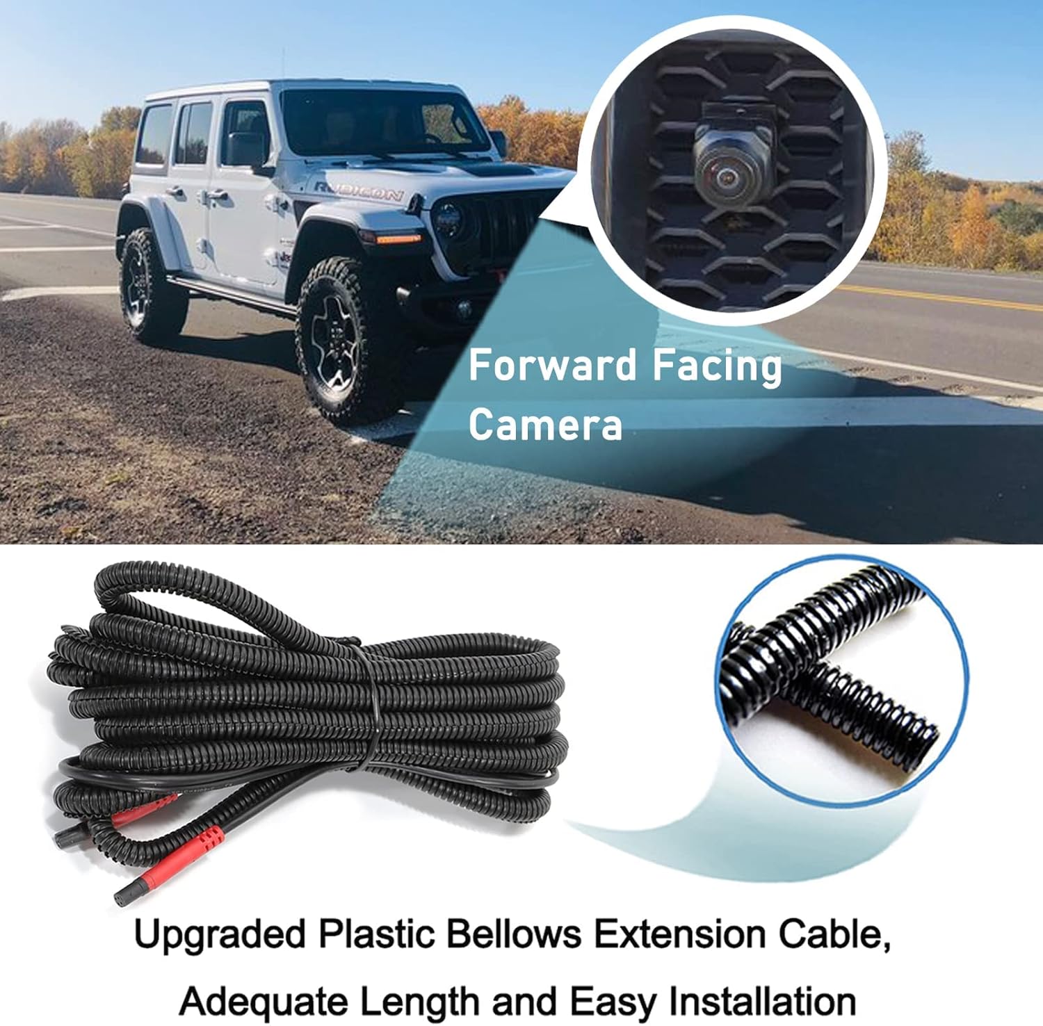 Buy Front View Camera for Jeep Wrangler JL Rubicon JLU JLR Gladiator JT