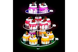 LED Acrylic Cupcake Stand-3 Tier Round