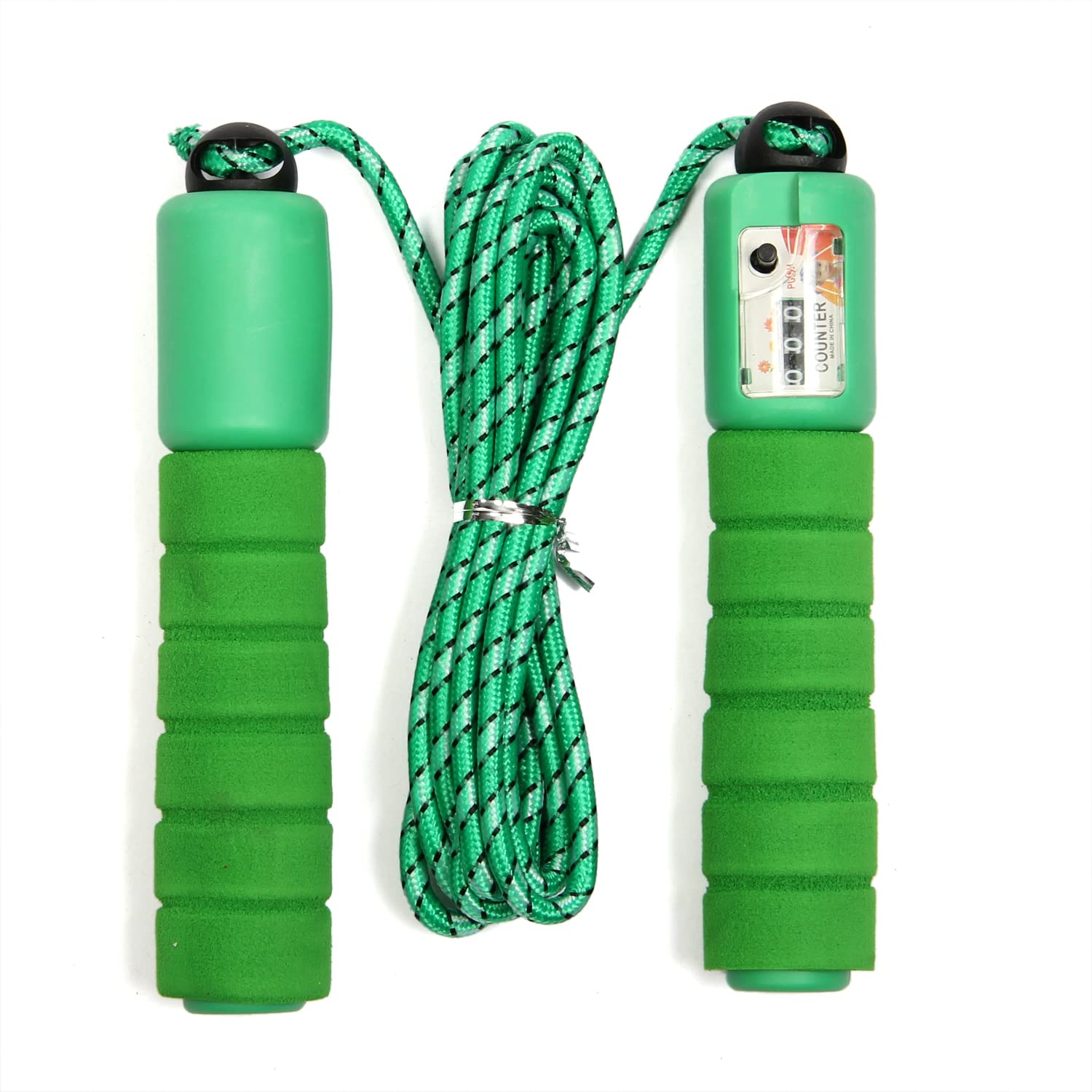 BODY FUEL Jump Rope Workout-Professional Skipping Rope Silicone Comfortable Grips, Heavy Jump ropes Adults Fitness Women Men (Green) (B0B5DVWW7H) Amazon Price History, Amazon Price Tracker