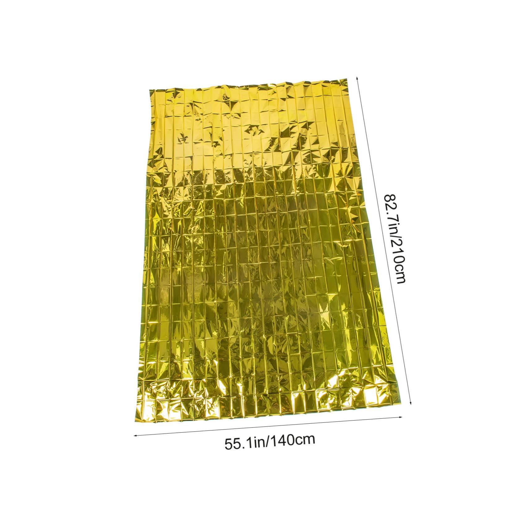 POPETPOP 6Pcs Outdoor Emergency Blanket Thermal Insulation Weather Resistant for Camping Hiking Survival Essential Emergency Supplies for Conditions