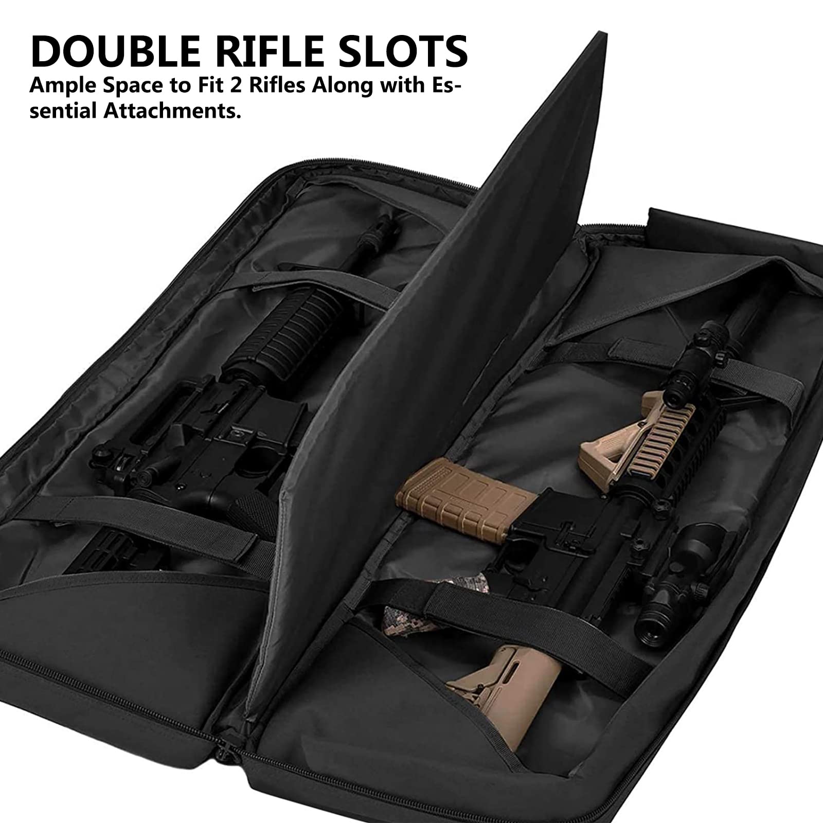 Funda para carabinas,Estuche para Rifle táctico para Arma,Suave Acolchado con Cerradura carabina Bolsa,para caña de Pescar Mochila Funda Impermeable y Portátil