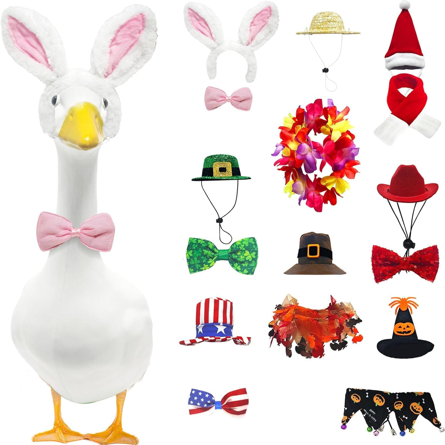 8 Set Holiday Porch Goose Outfits All Seasons Holiday Bundle