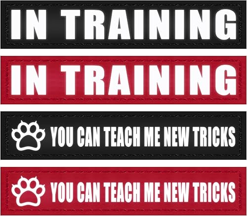 Miniatura 9 de IronSeals Paquete de 4 parches reflectantes extraíbles para arnés de chaleco para perro, perro de servicioapoyo emocional