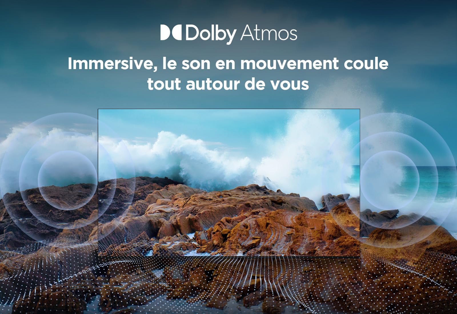 TCL 55T7B Téléviseur QLED Pro 55 pouces, 4K Ultra HD, HDR Pro, Smart TV Powered by Google TV (Dolby Vision & Atmos, Motion clarity, Hands-Free Voice Control, compatible avec Google assistant & Alexa).