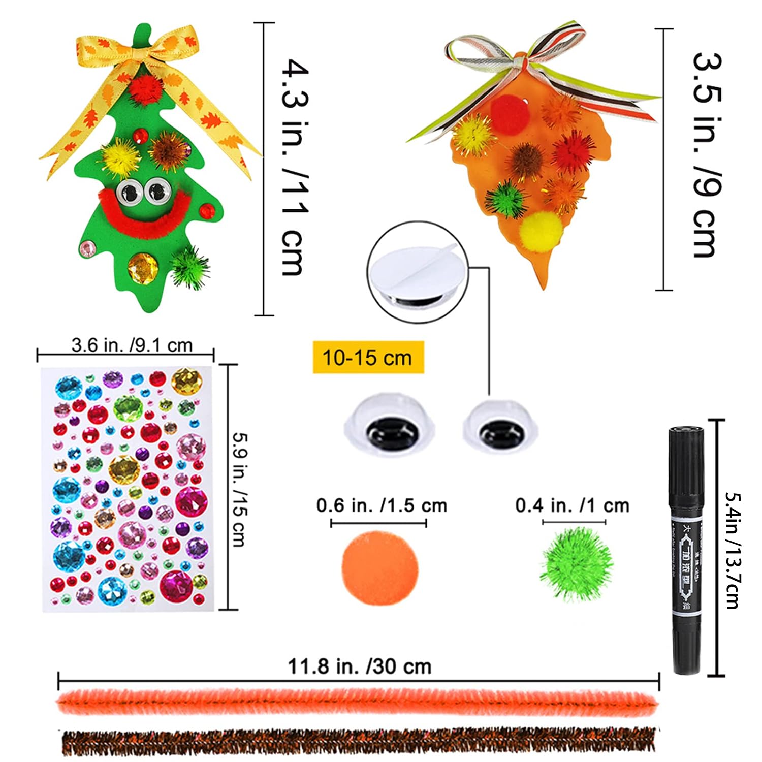 Kit D'artisanat Hibou En Mousse - 24 Pièces, Thème Automne, Activité Manuelle Enfants Thanksgiving - 8