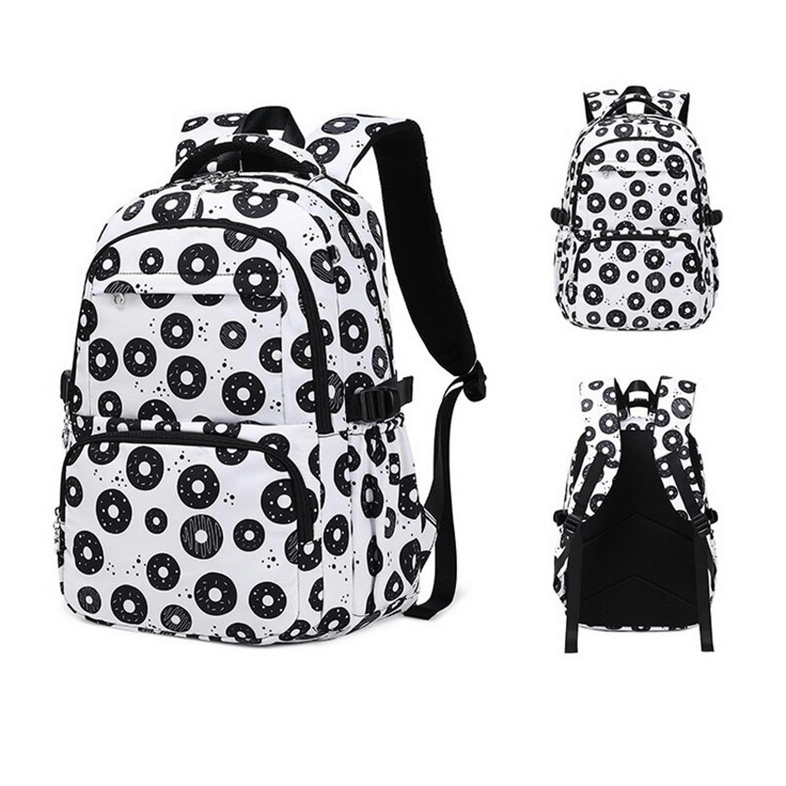 TEidea Zaino Scuola Set di Borse da Scuola Stampate, Confezioni da 3 Borse da Scuola per Bambini Zaino da Scuola per Bambini in Adolescenti con Astuccio per Il Pranzo