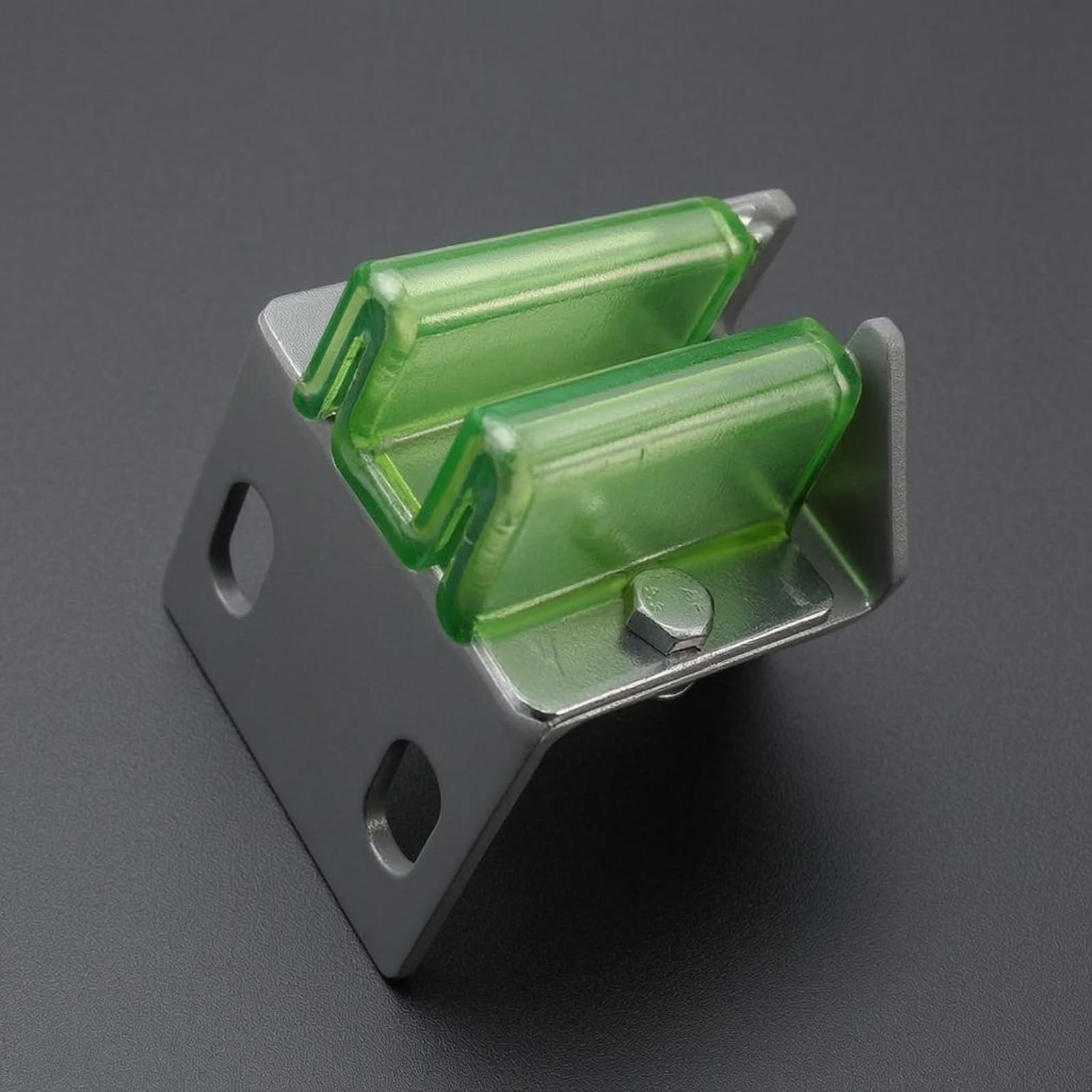 Ensemble Guide-Rail WM Translucide Patin Guidage à Équerre Compact Pièce Industrielle, 16mm, Entraxe 70mm Trou Oblong