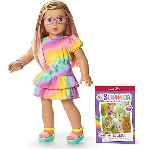 American Girl, Summer McKinny Girl of The Year 2025 18-inch Doll and Journal, with Strawberry-Blonde Hair and Blue Eyes, Ages 6+