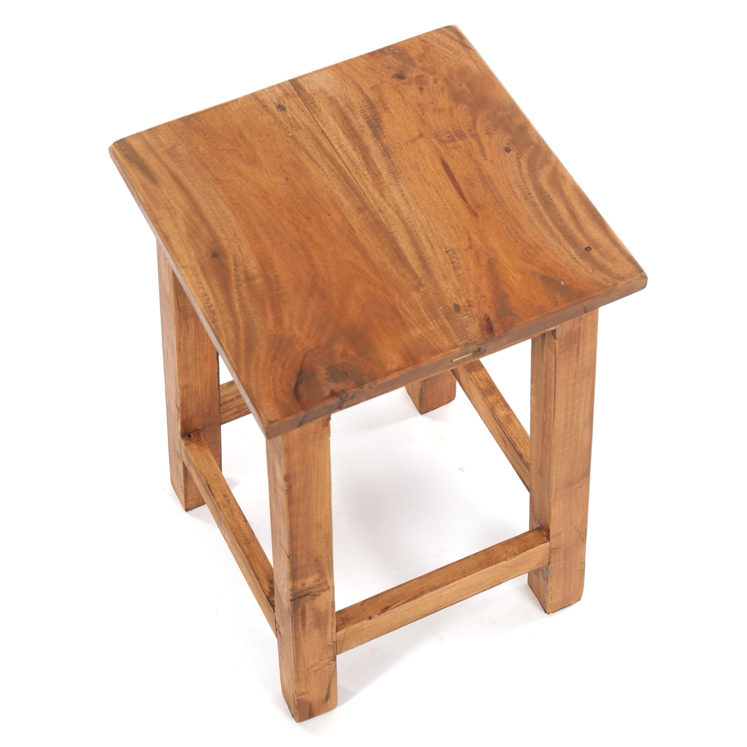 Design Delights Tabouret en bois rustique Madero 48x30x30 cm bois recyclé miel ciré