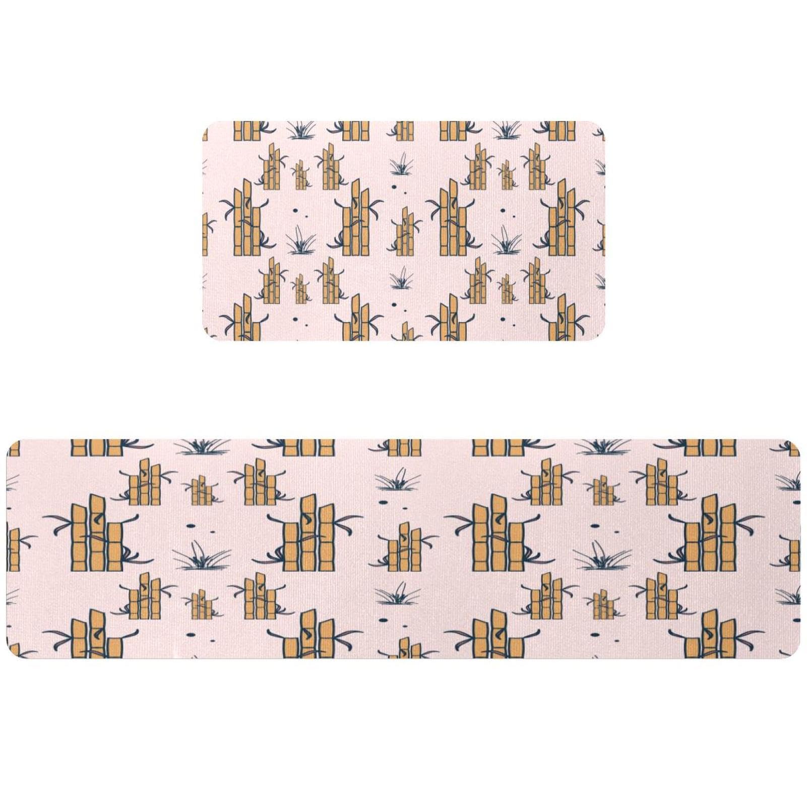 Tapis de cuisine artistique lot de 2 idéal couloir et buanderie
