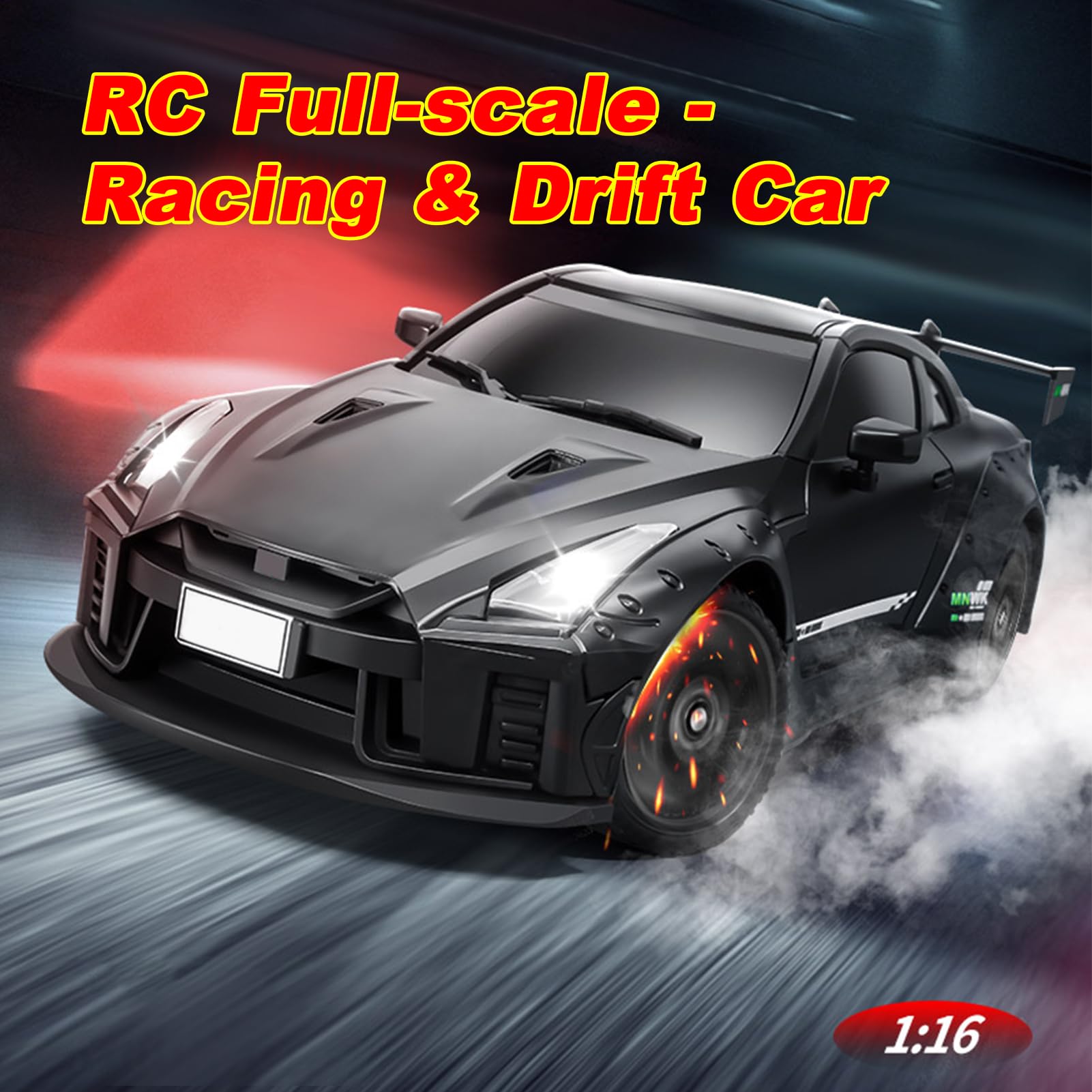 Hylukon MN-268 RC Drift Car, 1:16 Scale High Speed 20 KMH Racing