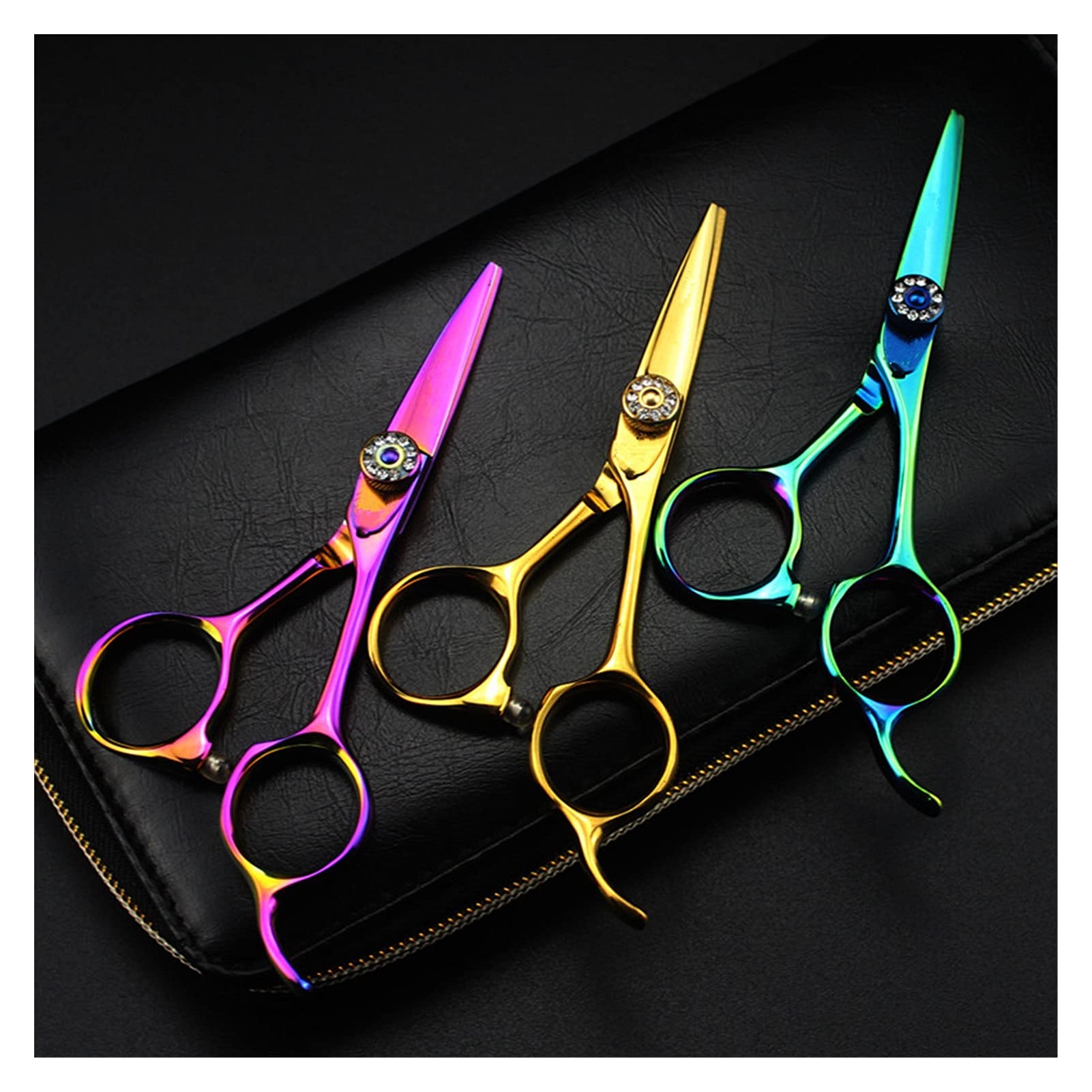 Forbici per Tagliare i Capelli, Forbici Piccole da 4,5 Pollici, Forbici per Capelli, Sopracciglia per Il Trucco, Forbici da Barbiere, Forbici da Parrucchiere, Kit per Tagliare i Capelli (Colore: Viol