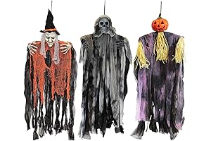 Deadly Decor: 35" Hanging Halloween Apparitions for an Eerie Ambiance
