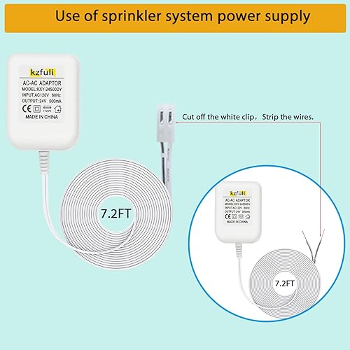 Miniatura 6 de El adaptador de corriente alterna 24V500mA es compatible con el temporizador de riego Rain Bird UT1 SST Series, reemplaza los accesorios del sistema
