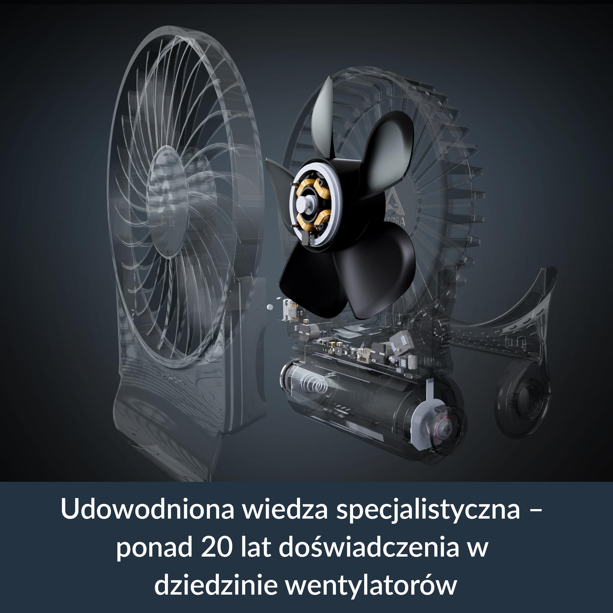 ARCTIC Summair 2Go (Black) - Wentylator Kieszonkowy z Akumulatorem i Stojakiem, Bezstopniowa Regulacja Prędkości, Czas Pracy 4-70 h, Połączenie USB-C (w tym Kabel USB-A) - Czarny