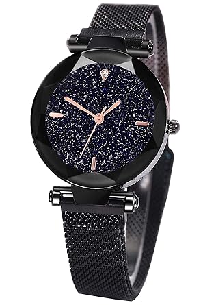 Rishtey Magnetic Strap Lock Analog Francy Women Watch for Girls and Women