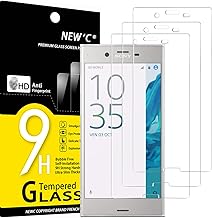 Newc® Sony Xperia XZ Tempered Glass Ultra Clear Premium Screen Protector Tempered Glass Screen Protector (0.33 mm Panzerfolie HD – Anti Scratch Bubble Free Ultra Resistant 9H Hardness and Light Bubble Screen Protector for Sony Xperia XZ