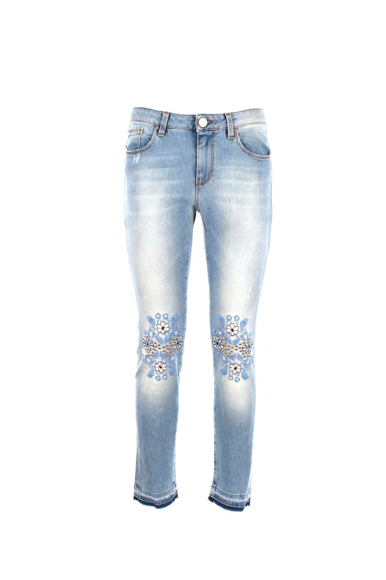 Pinko 1818AB Pantalone Donna Iper-Skinny Blue Denim Jeans Woman