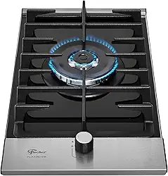 FISCHER COOKTOP À GÁS 1 BOCAS TRIPLA CHAMA PLATINIUM MESA VIDRO PRETO 33790-92104