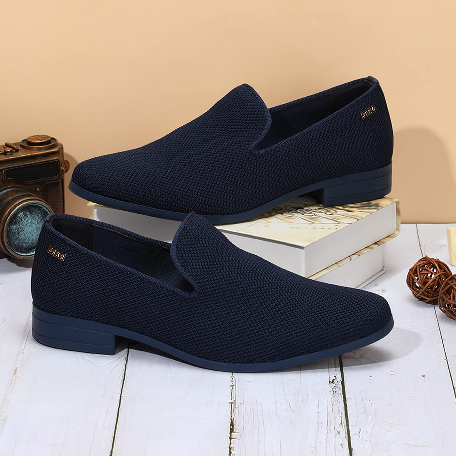 Uubaris Mens Dress Loafers Tuxedo Suit Slip On Shoes 