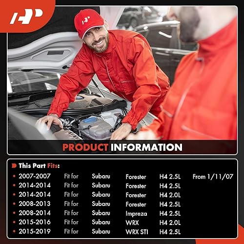 Miniatura 2 de A-Premium Compresor de aire acondicionado de CA con embrague compatible con Subaru Forester 2007-2014, Impreza 2008-2014, WRX 2015-2016, WRX STI