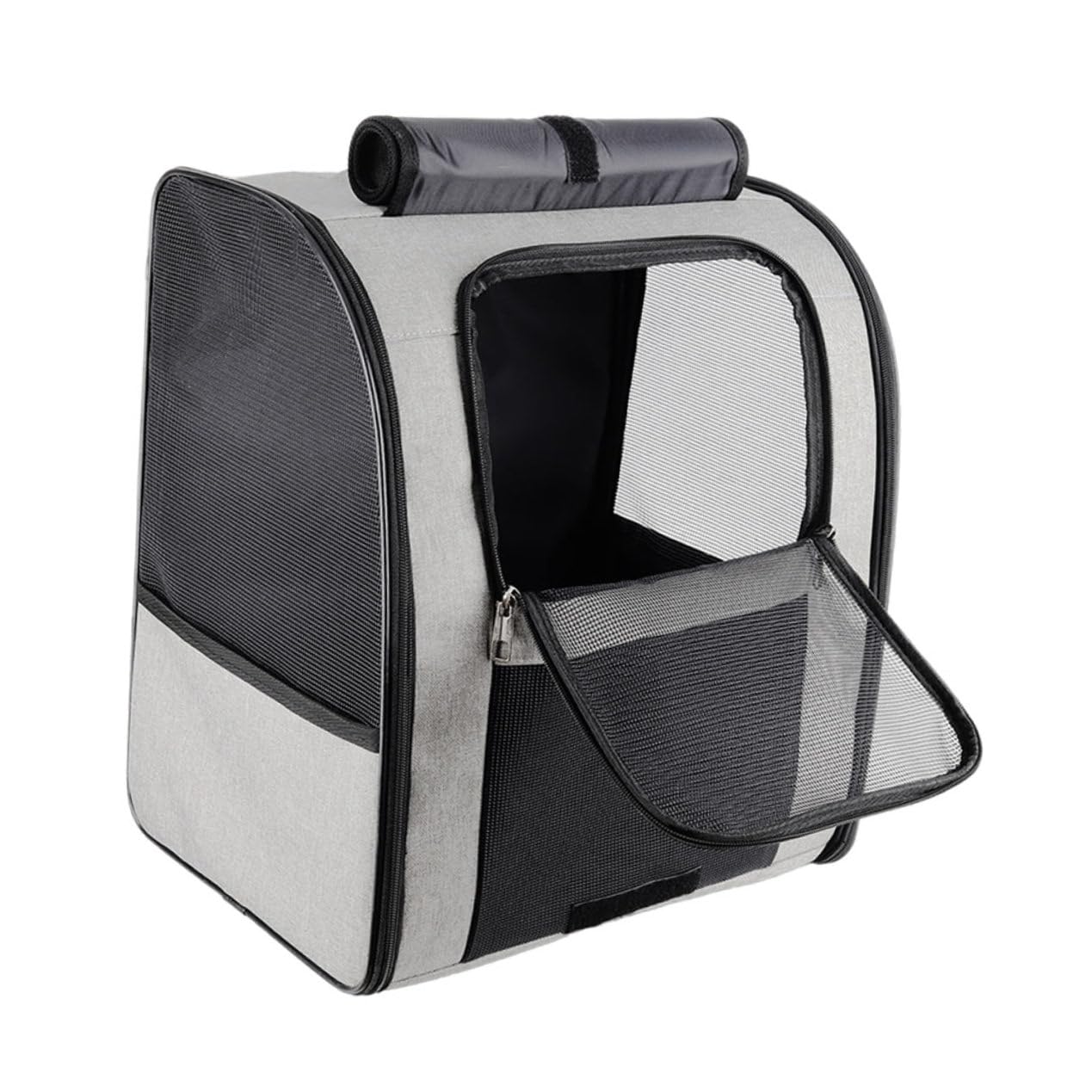 Mobestech Katzentragetasche mit Atmungsaktivem Design Haustierrucksack für Reisen und Ausflüge Robustes Material Verstellbare Schultergurte für Bequemen