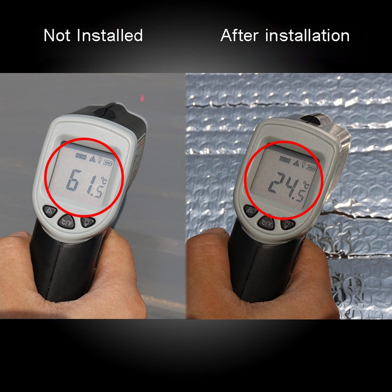 Autoadesiva Isolante Termico Pannelli Coibentati Rotolo Isolante Riflettente Pannelli Termosifoni Lamina Termoriflettente con Bolle da Adatto per Ufficio Casa Argento di Faci(Size:1 * 5m)