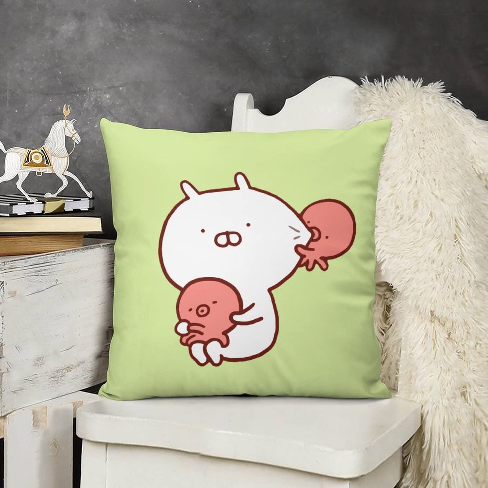 Amazon.co.jp: うさまる 枕カバー クッションカバー かわいい Amazon.co.jp: うさまる 枕カバー クッションカバー かわいい