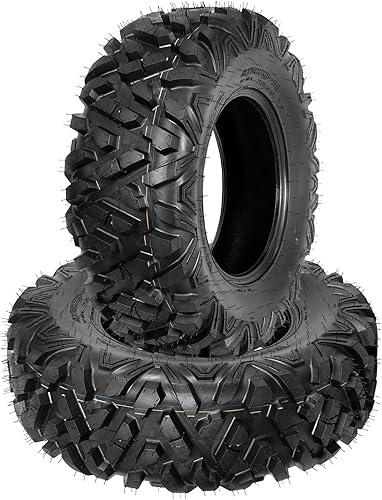 Miniatura 8 de Neumáticos para ATV, Paquete de 2 26x11-12 26x11x12 Neumáticos ATV UTV para Sendero, Desierto, Lodo, Tierra, Calle, Arena, 6PR Sin Cámara