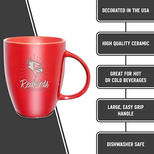 Vista 383 de Rico Industries NCAA - Taza de cerámica con grabado láser, 18 onzas, café y té