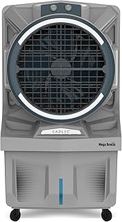 Cadlec MegaBreeze 125L Commercial Air Cooler For Home, High Speed Fan with Powerful Air Throw, Inverter Compatible, Anti-Bacteria Honeycomb Pad, 3 Year Warranty | Grey