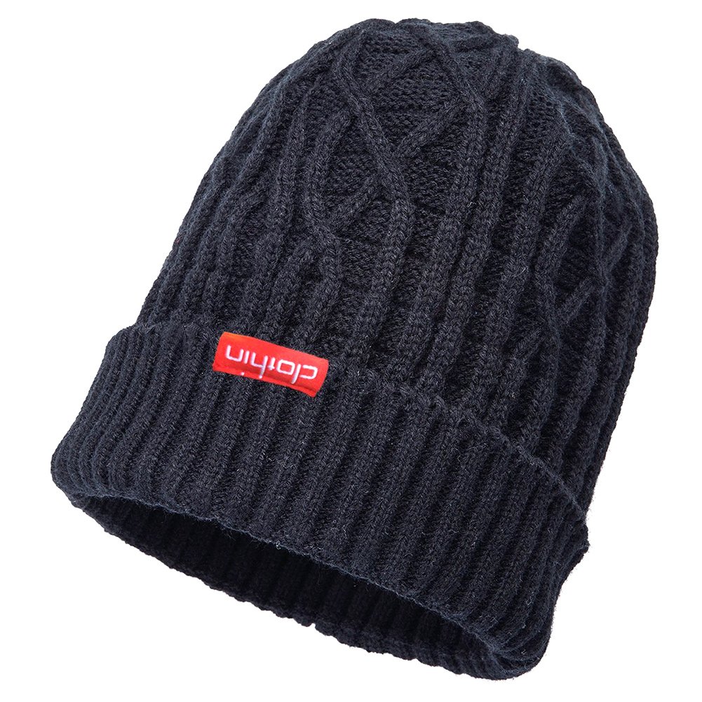 Nonwe Unisex Ribbed Knit Baggy Beanie Hat Winter Warm Ski Cap