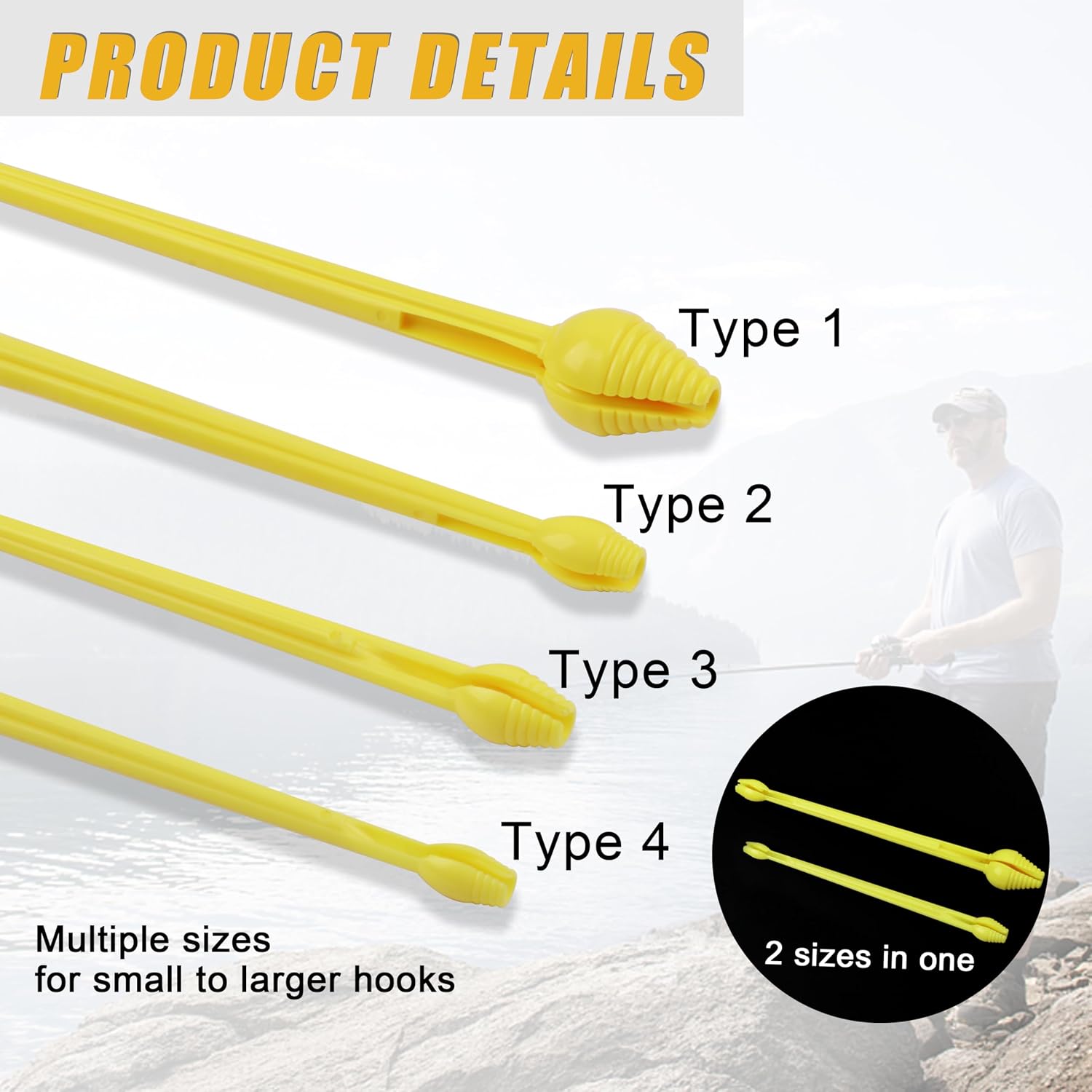 Plastic Fishing Hook Disgorger Snelled Fish Hook Remover Tool Portable Unhook Tool Fish Extractor Detacher Dehooker Fishing Gear Accessories image 4