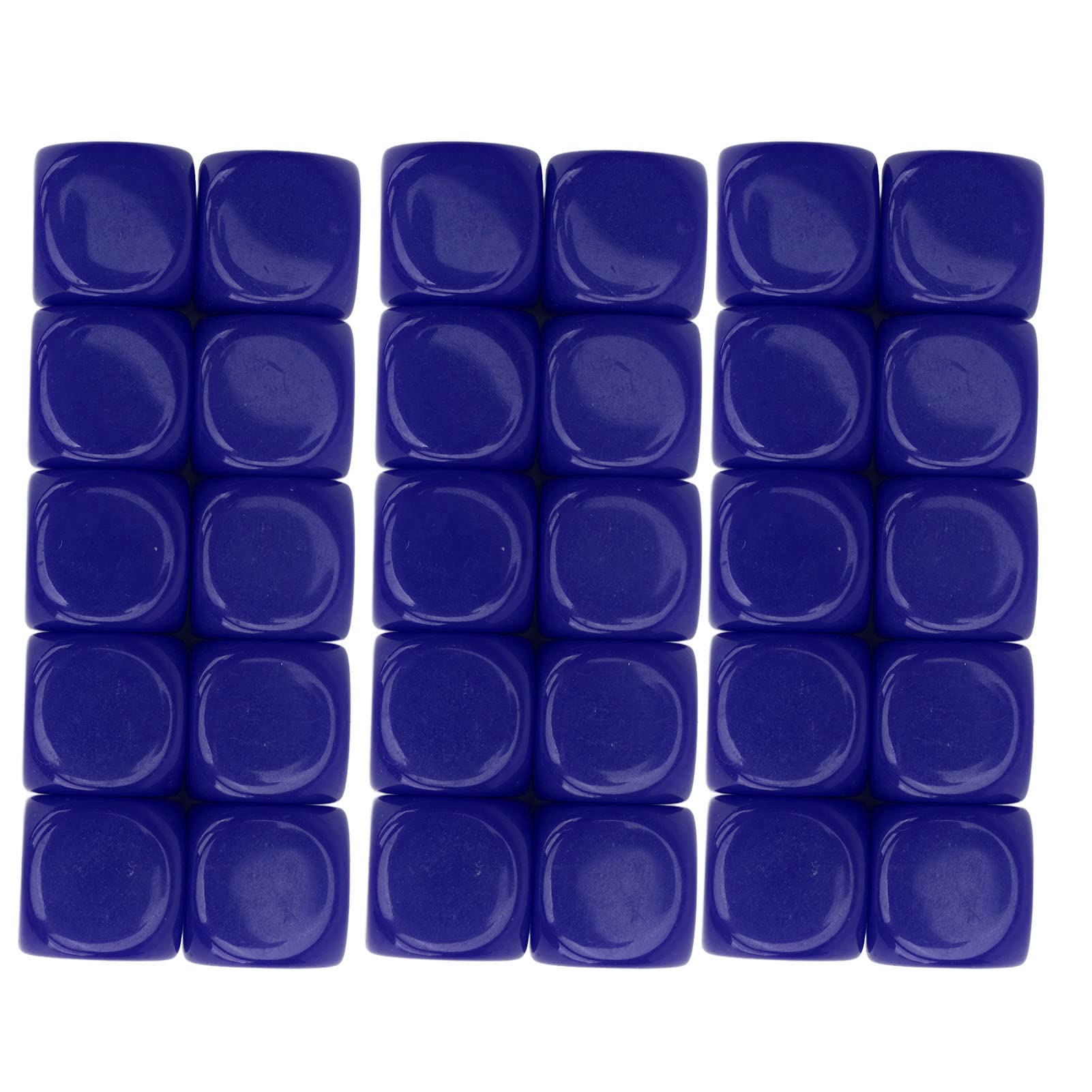 30 pièces dés vierges bricolage drôle brillant côté Cubes blocs carrés