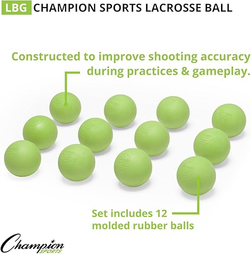 Miniatura 10 de Champion Sports Bolas de lacrosse oficiales varios colores en paquetes de 2, 3, 6 y 12