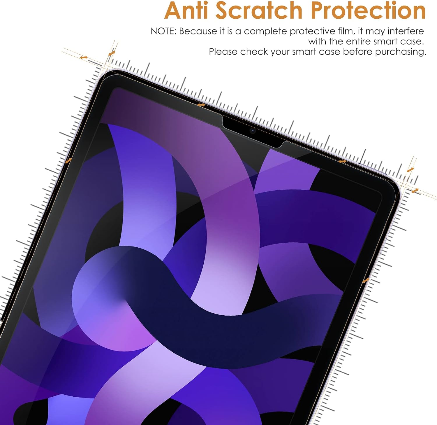 Hianjoo [2-Pack Screen Protector Compatible with iPad Air 5 /Air 4 10.9 2022/2020, Tempered Glass Film Compatible with iPad Pro 11 inch 2022/2021/2020/2018[HD Clarity] [9 Hardness]