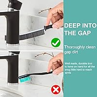 Vista 4 de Cepillo de limpieza de grietas, cepillo de lechada de cerdas duras, herramienta de limpieza de huecos multifuncional nueva 2024, cepillos