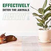 Vista 2 de Zipcase Paquete de 8 tapetes repelentes para gatos con cinta adhesiva para gatos, perros, plagas, 12 pies cuadrados (1728 pulgadas cuadradas), 16 x