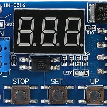 Delay Timer Relay Module, DC 5V to 36V Delay Timing Timer Turn On Off Relay Switch Module with LED Display Cycle Delay Timer