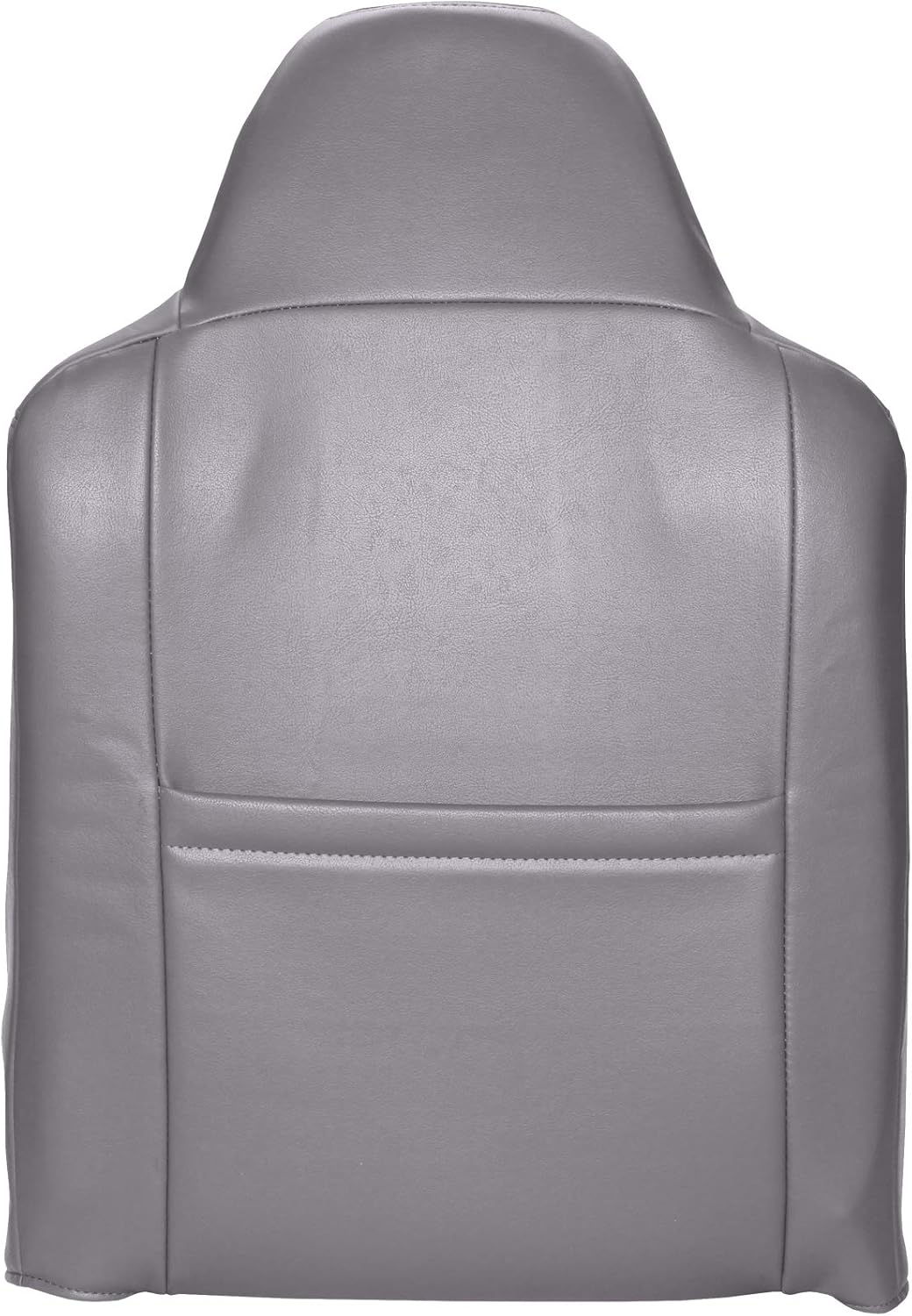 The Seat Shop Driver Top Replacement Leather Seat Cover - Medium Flint Gray (Compatible with 2002-2007 Ford F250 and F350 Lariat Crew Cab, and 2002-2005 Ford Excursion Limited and XLT)