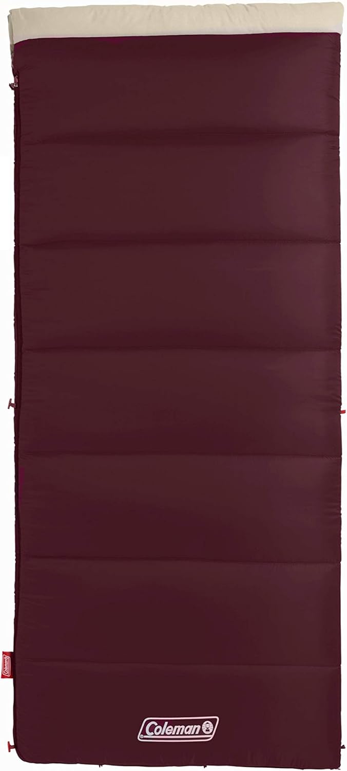 Coleman Autumn Glen 50°F Sleeping Bag, Lightweight Sleeping Bag with No-Snag Zipper & Storage Stuff Sack, Machine Washable for Easy Cleaning Coleman Autumn Glen 50°F Sleeping Bag, Lightweight Sleeping Bag with No-Snag Zipper & Storage Stuff Sack, Machine Washable for Easy Cleaning