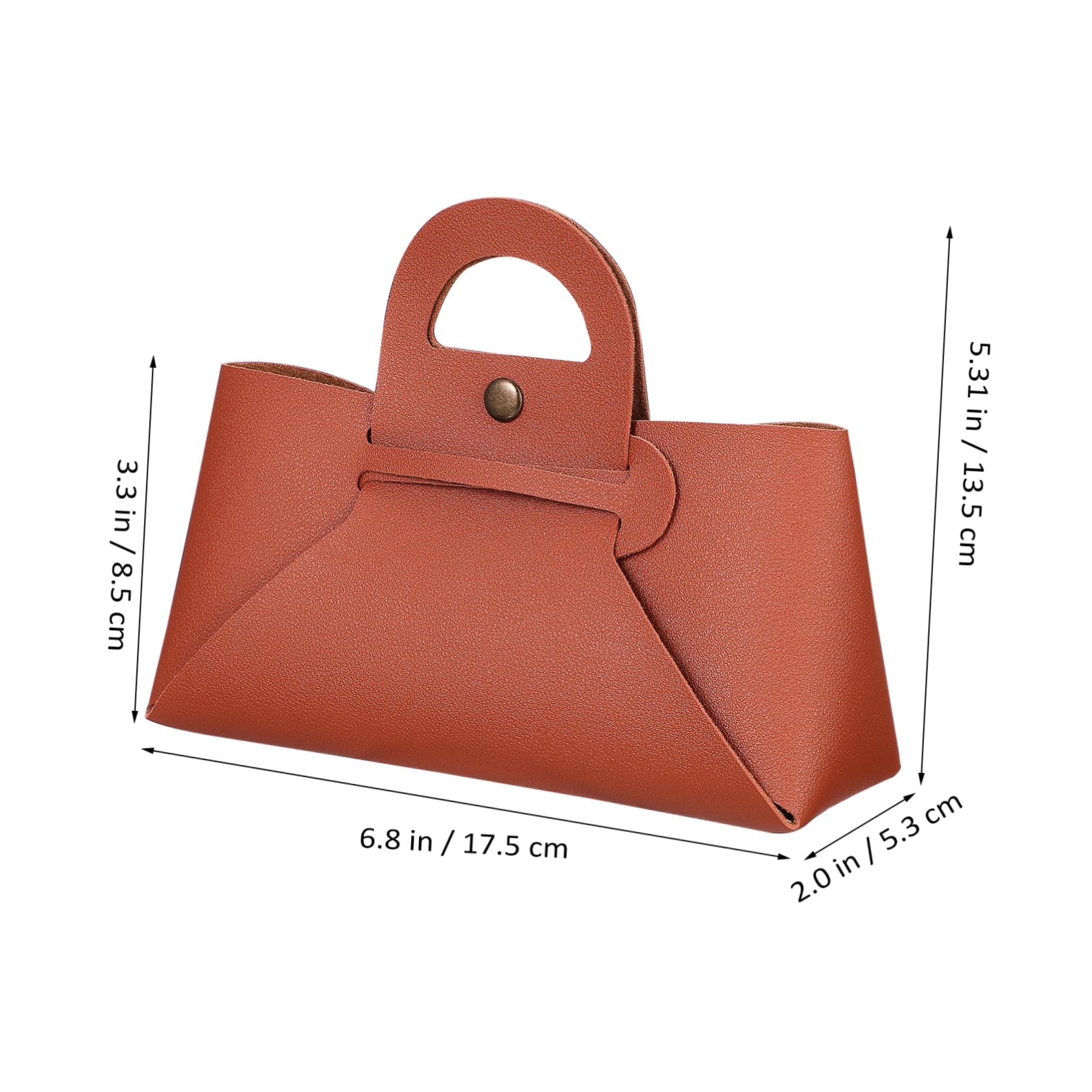 Set da 4 Borsa per Occhiali da Sole in Pu Resistente All'acqua e Leggera con Manico, Custodia Occhiali da Viaggio Raffinata per Atmosfera Estiva e Attività Outdoor