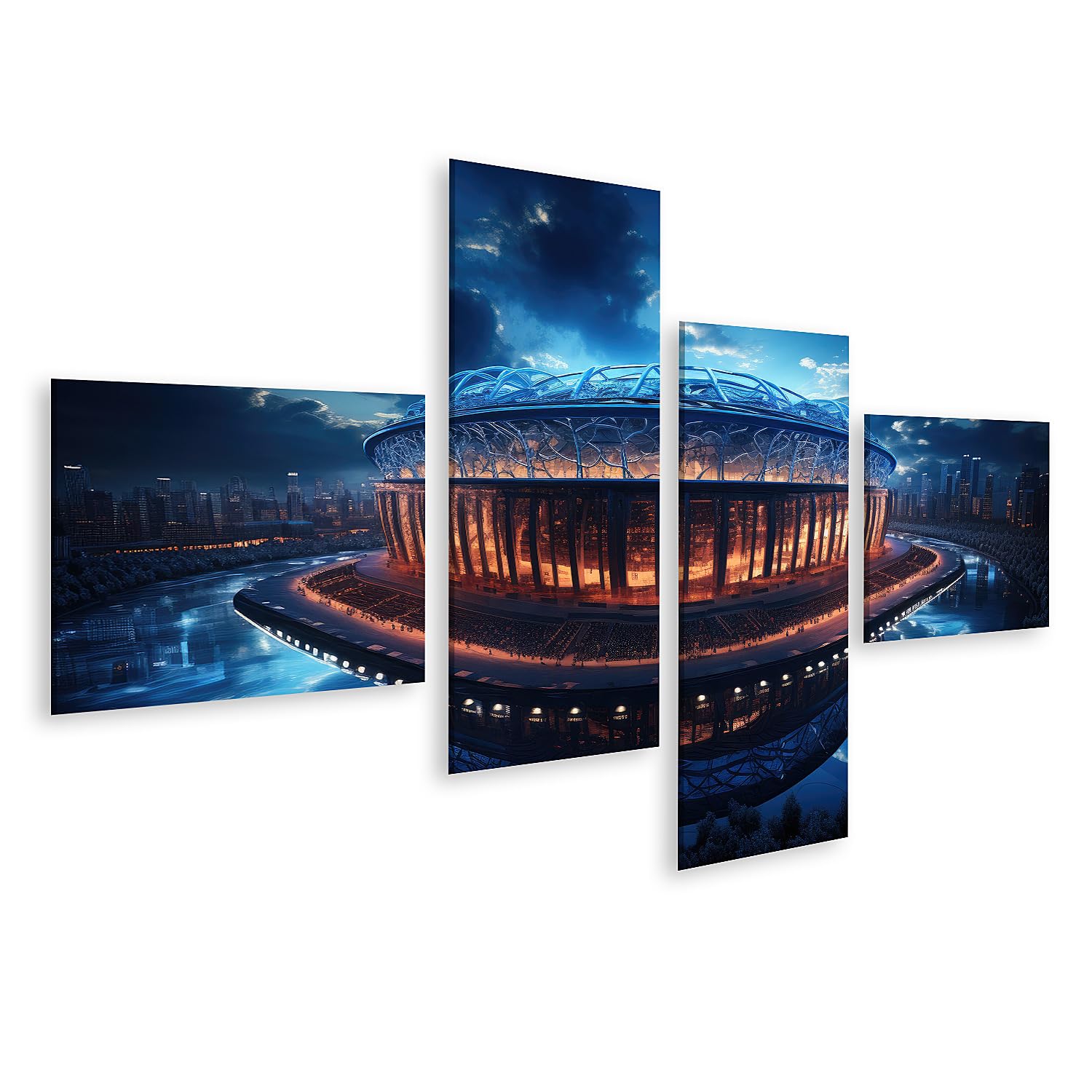 islandburner Quadro su tela calcio stadio tifosi gioco campionato squadre giocare folle immagini murali poster