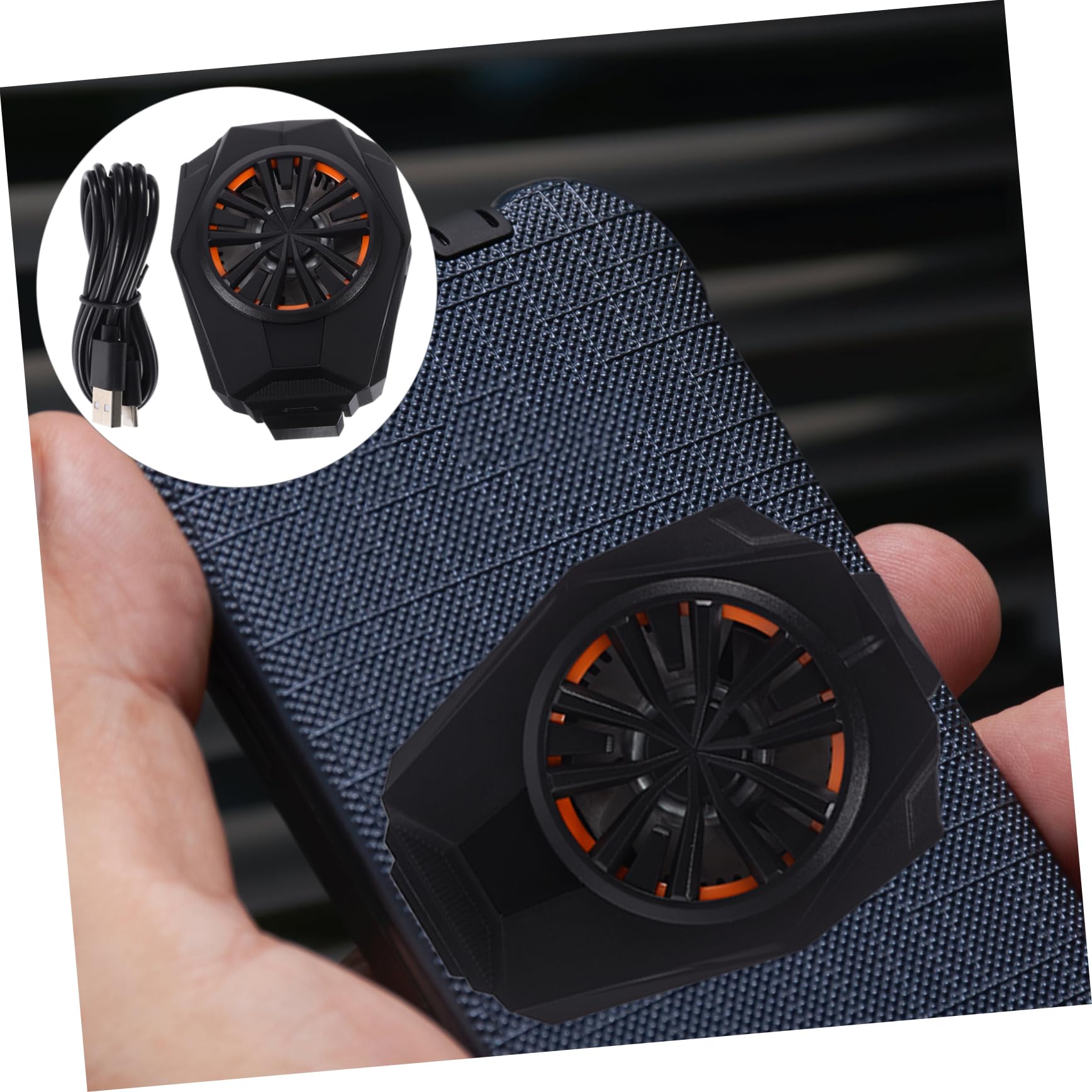 Raffreddatore Semiconduttore per Telefono, Ventola Silenziosa Nero | Supporta Telefoni 4-6, 7 Pollici, Abs e Pc, Compatibilità Ampia, per Gaming su Mobile